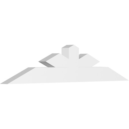Ekena Millwork Saratoga Architectural Grade PVC Gable Bracket, 72"W x 15"H x 4"D x 6"F, 5/12 Pitch GBP072X15X0406SAR00